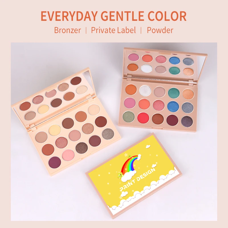 DIY новейшая Профессиональная Косметика под заказ хайлайтер макияж 15 цветов пудра контурная