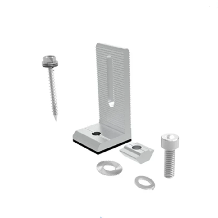 Customized L Feet Clamp Adjustable  for Solar Panel Roof Mount Solar Clamp Racking System Structure