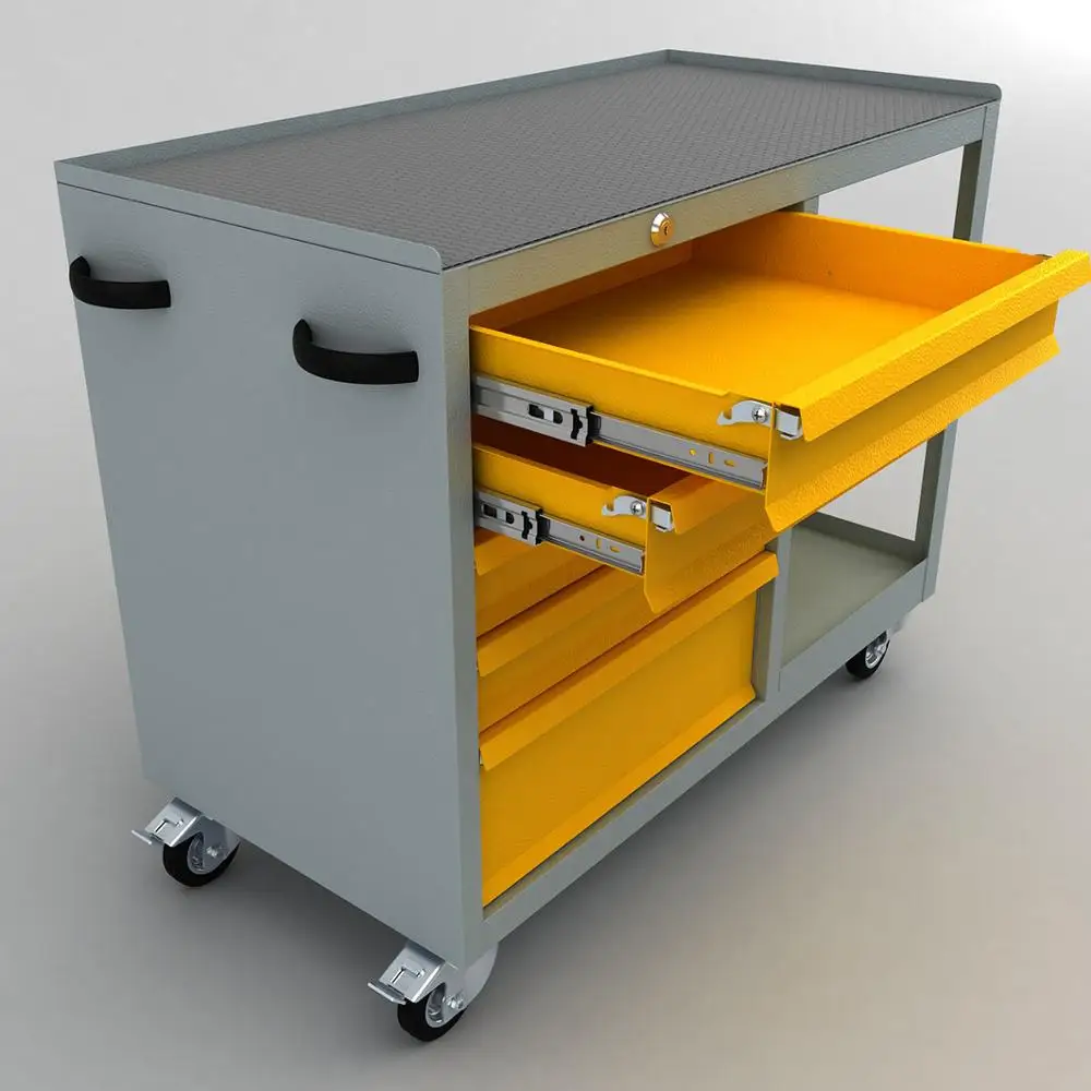 Super Steel Workshop Trolley Garage Metal Tool Cabinet/Tool Trolley/ Tool Cart with Drawers