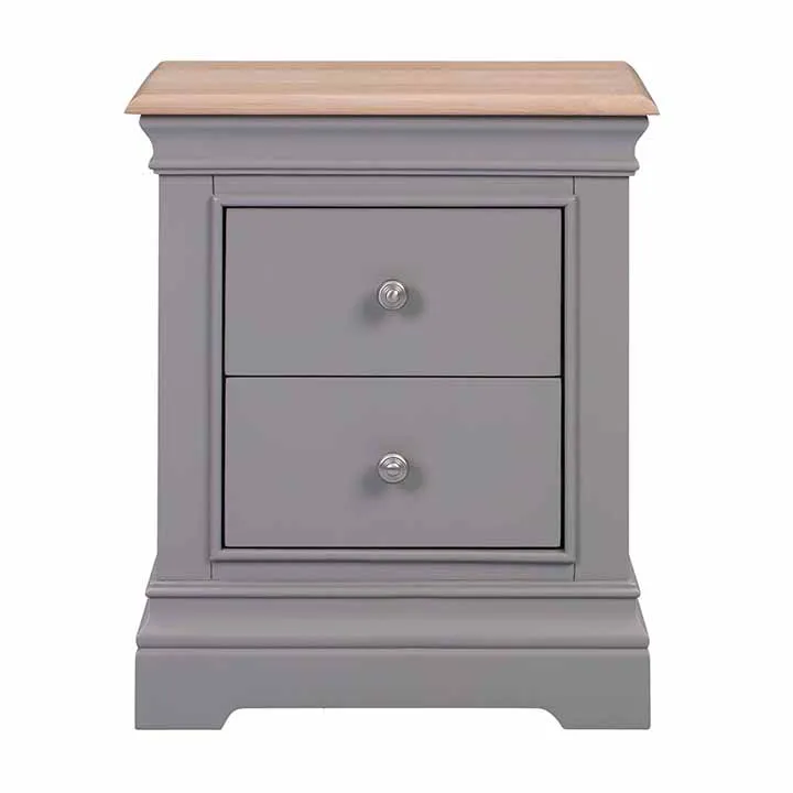 Горячая Распродажа современный дизайн спальня серый дуб Деревянный прикроватный столик Ночная подставка с ящиками