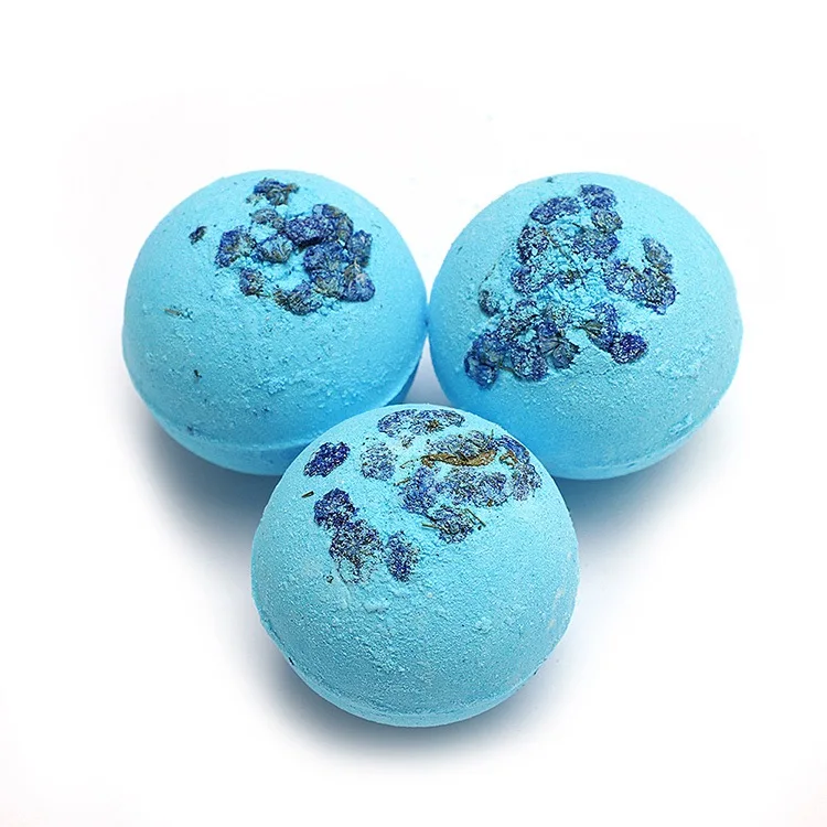 Custom Premium Natural Organic Handmade Bath Bomb with Petals Set Bath Salt fizzy Kids Bath Salt Ball