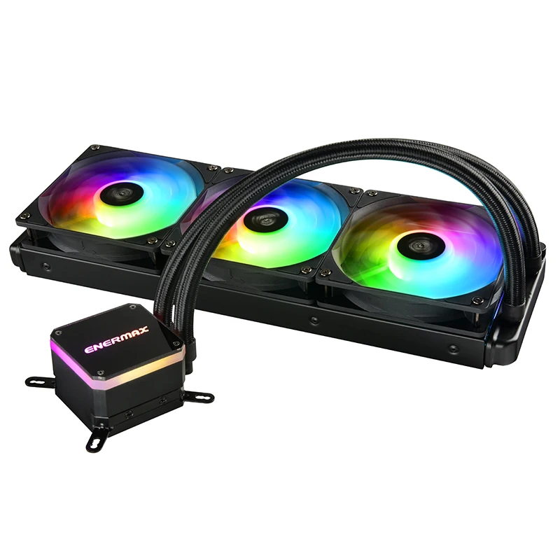 [ENERMAX] LIQMAX III All-in-One ARGB Fan 360mm CPU liquid cooler RGB lighting Black