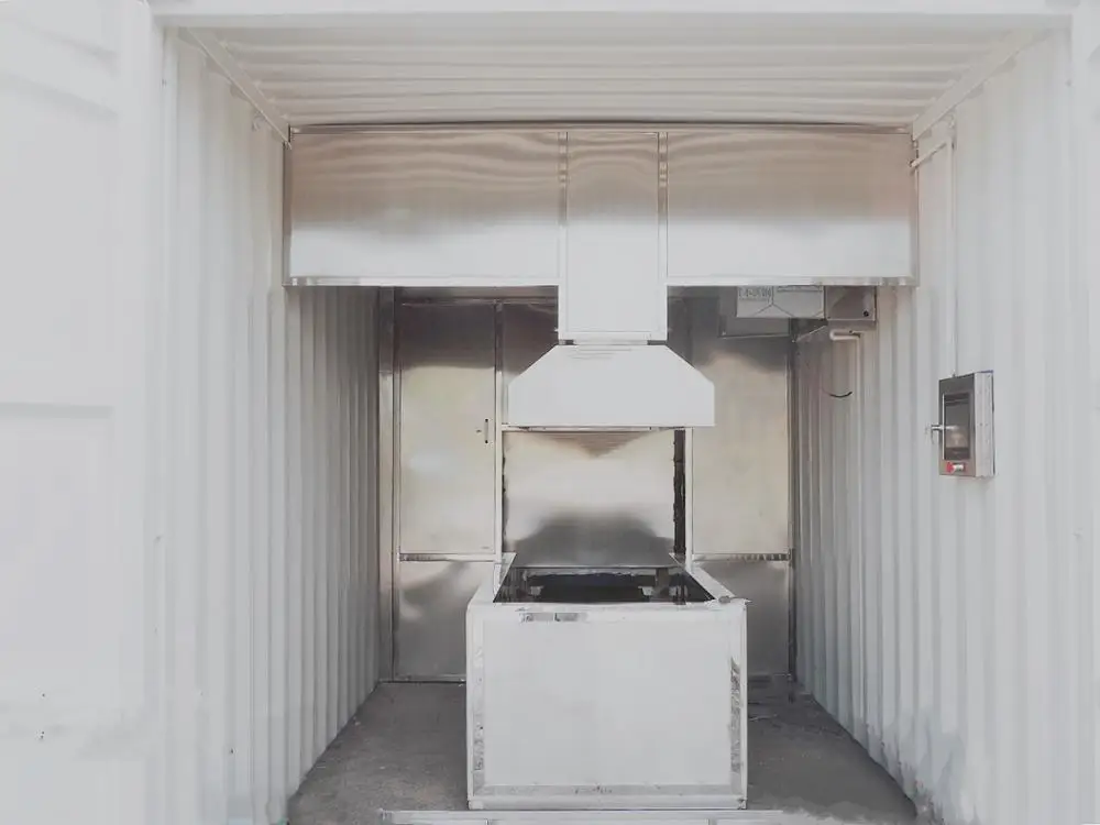 220V 50HZ Electrical Diesel Crematorium Machine Container Type Burn Human Body Cremation Furnace with CE ISO Certificate 2021