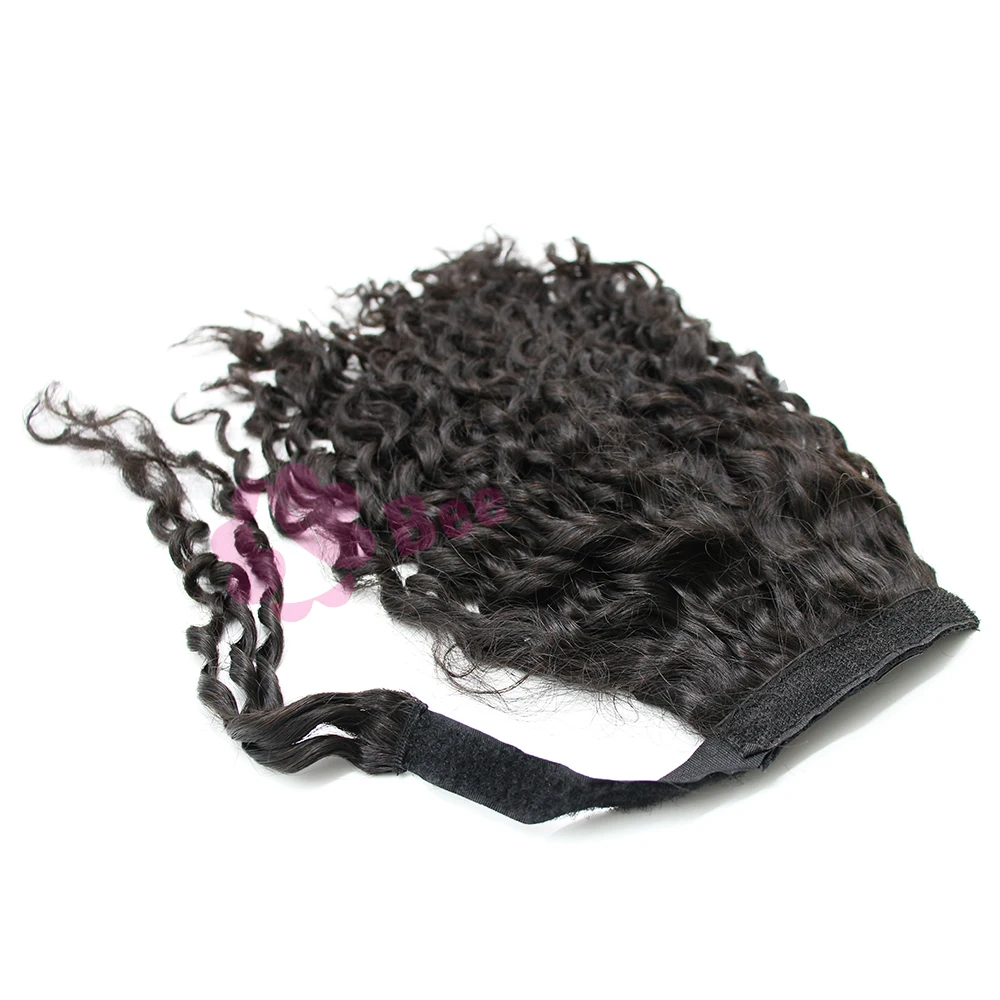 
Wholesale Buy 10 To 30 Inch Romantic curly Vietnamese ponytail for woman Human Hair Extensions 