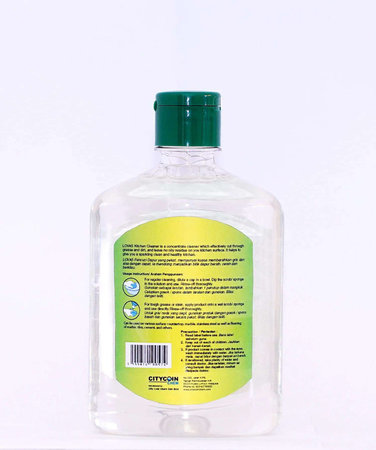 Kitchen Table Top Sink Floor Cleaner Liquid - 500 Ml Detergent Remove Grease Easily Low Foam Yellowish