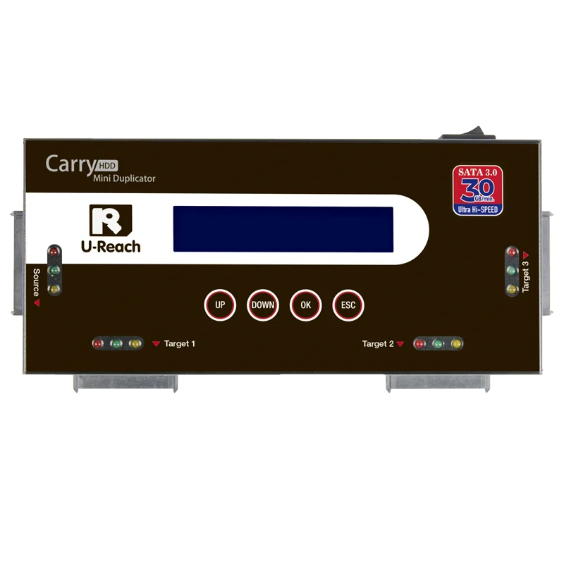 1 to 3 High Speed Duplicator & Data Eraser for 2.5 SATA HDD SSD 3.5 SATA HDD SSD