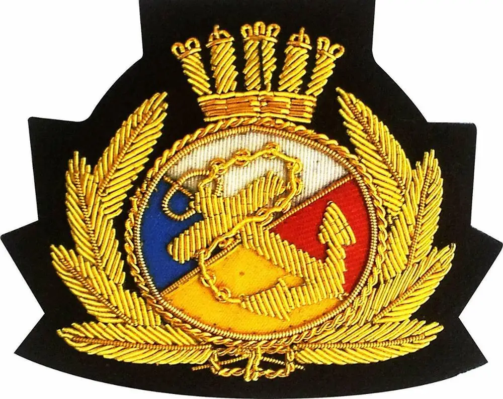 
Handmade Embroidery Bullion Wire Badges 