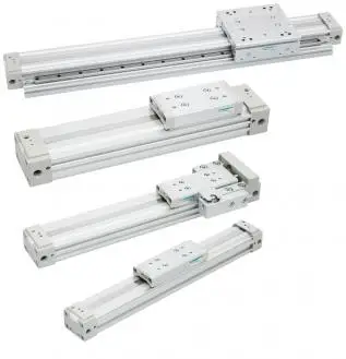 Actuator high pressure rodless pneumatic compressed air cylinder