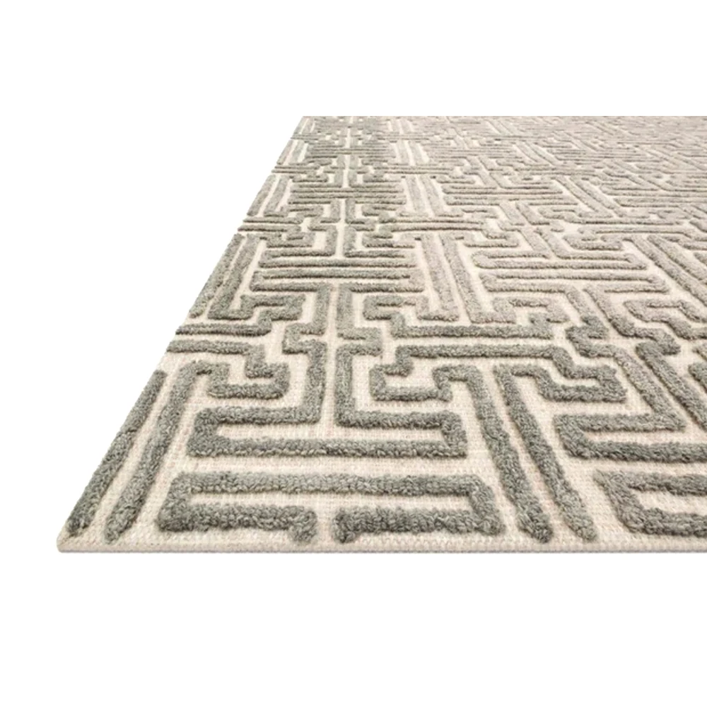 Latest Design Rugs EHR 03 Stone Sand Hand Tufted Modern Design Rugs From India Manufacture