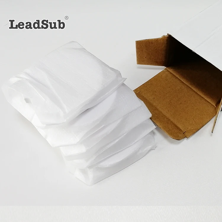 Leadsub white cup sublimation blank water absorbent round ceramic car coaster for gift