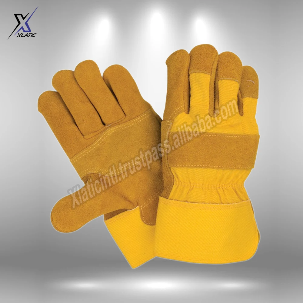 Рабочие перчатки из коровьей спилковой кожи нового дизайна для водителей многофункциональные грузовиков складов сада фермы мужские и женские работы на открытом воздухе