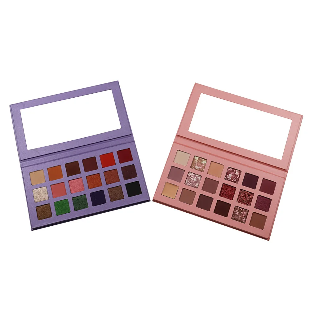 Private Label Cosmetic Makeup Eye Shadow 18 Color Eyeshadow Palette OEM/ ODM Shimmer Matte Eyeshadow