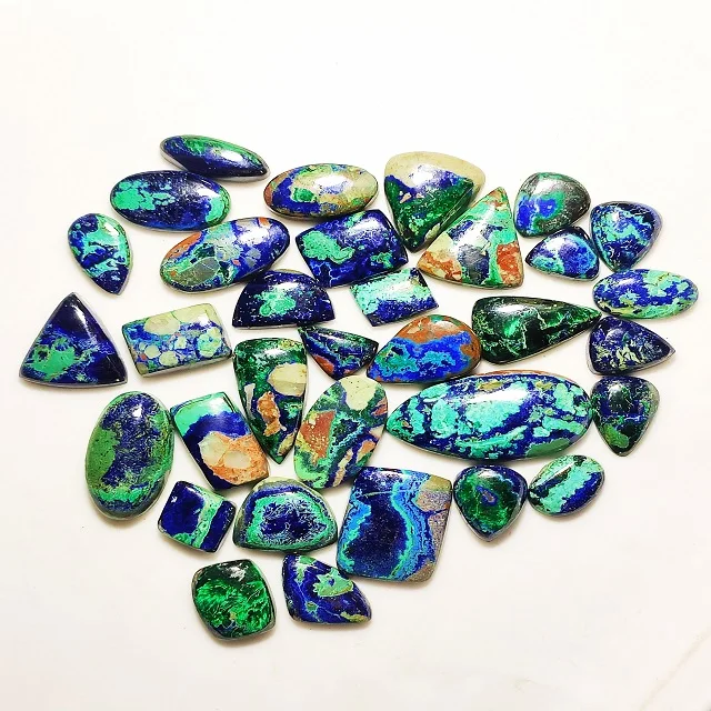 Натуральный Синий Азурит, малахит, оптовая продажа, топ, Синий Азурит, малахит, свободный камень, Азурит, Кабошон для ювелирных изделий