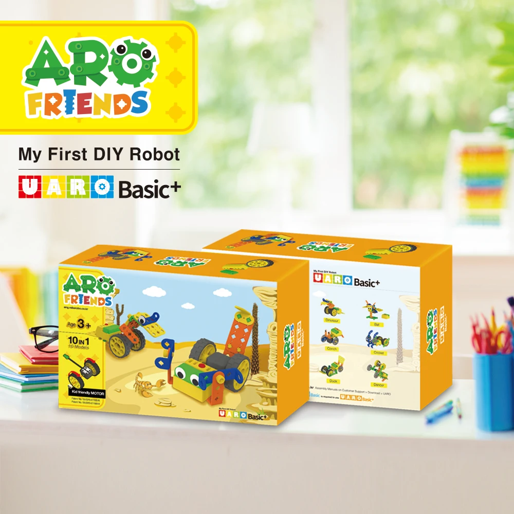 Выдающийся инновационный развивающий игрушечный робот UARO BASIC + нетоксичный для безопасности детей запатентованный
