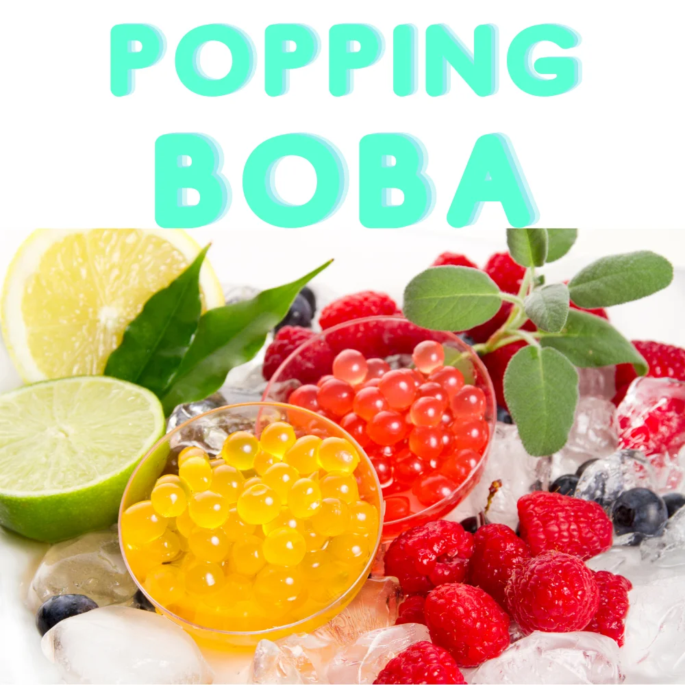 [Заказ образца] Бесплатная доставка ароматизатор черничного сока boba тайваньский жемчуг tapioca halal