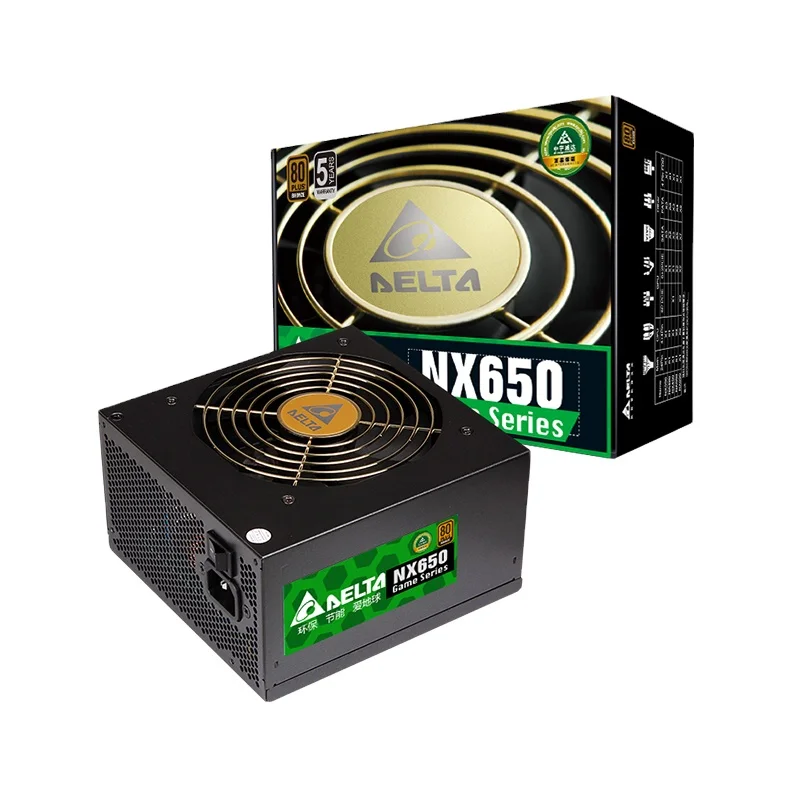 
[DELTA]Rated 650W NX650 power supply 80PLUS bronze / full voltage / 12CM temperature control mute fan 