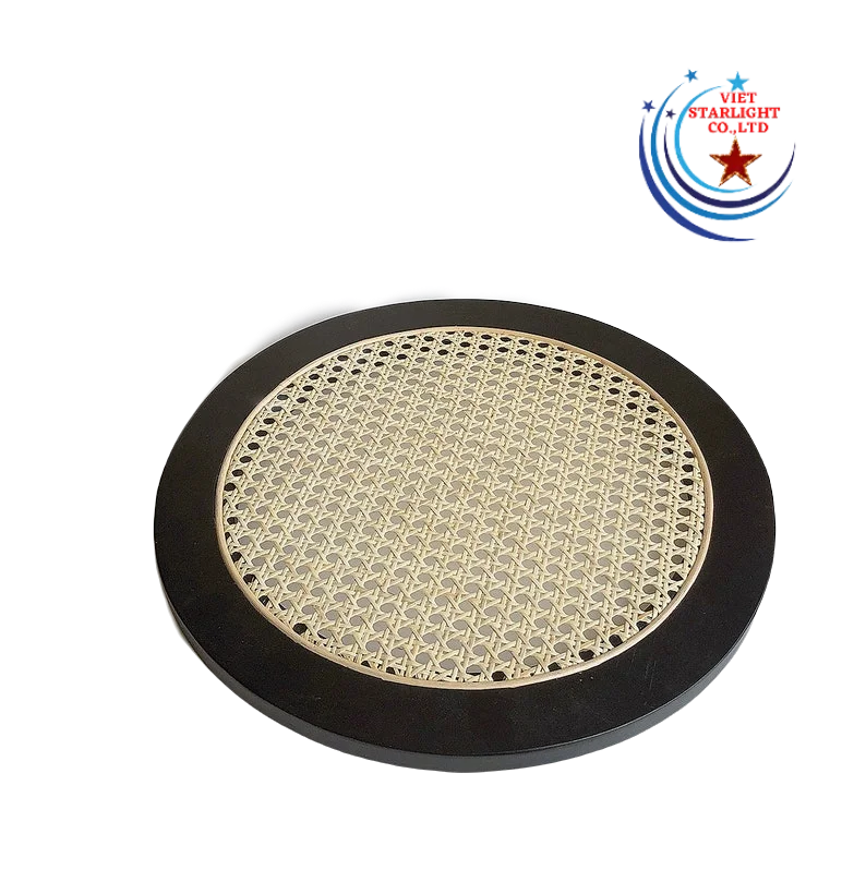 100% Natural Handwoven Rattan Serving Tray Best Design from Vietnam Factory