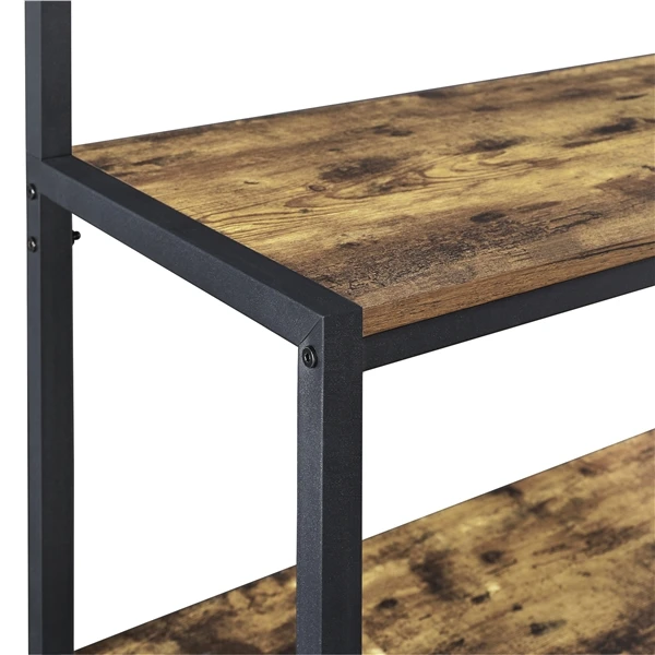 Стойка для микроволновки с регулируемыми ножками, кухонный стеллаж для выпечки в рустикальном стиле, 6 дюймов, 4 полки для хранения