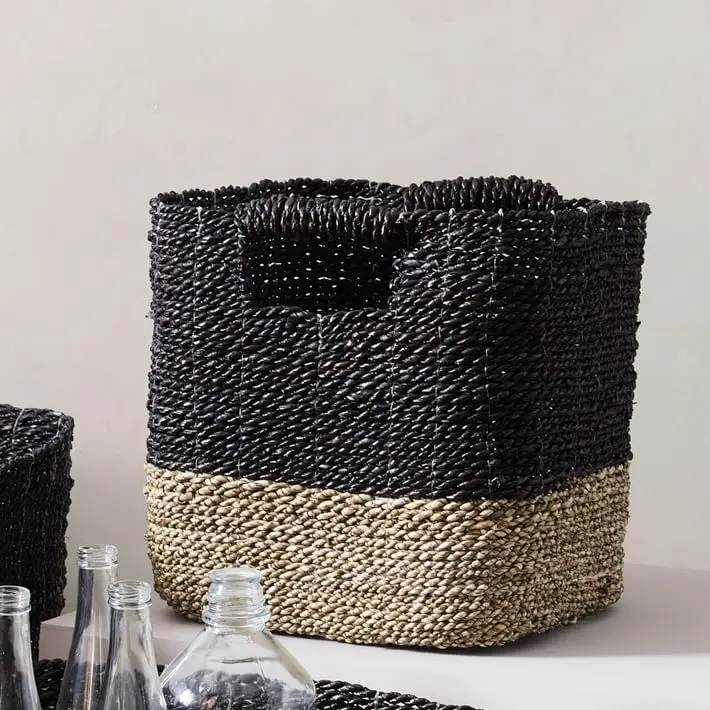  Плетеная Пасхальная корзина по хорошей цене для белья из бамбука и ротанга морских водорослей некачественного декора сделано во Вьетнаме