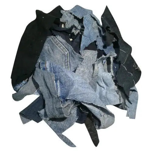 Hot Selling Denim Fabric Waste Cotton Textile 100% Denim Fabric Cutting Waste From Bangladesh