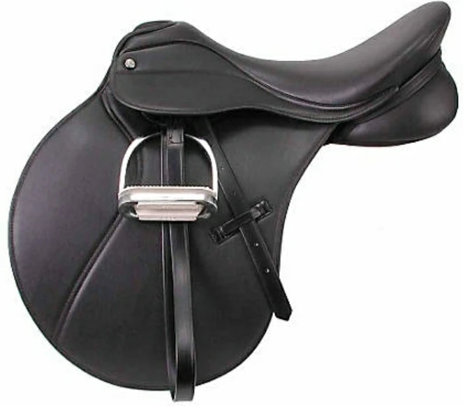 GP Synthetic horse saddles Black blue jumping saddle saddles for horses IN;34648