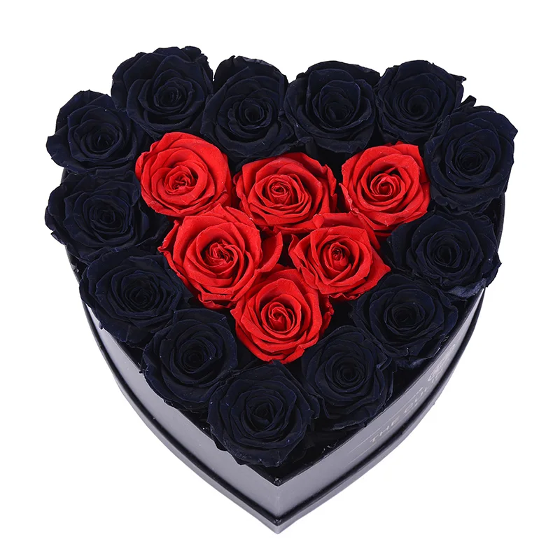 Culinan Low MOQ custom preserved rose gold 24 preserved flowers in gift box