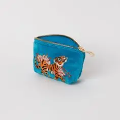 Velvet Custom Christmas Pouch Fully Known & Wholly Loved CLUTCH Bag Pink Embroidery Wallet Ladies Makeup Hand Bag Coin Purse