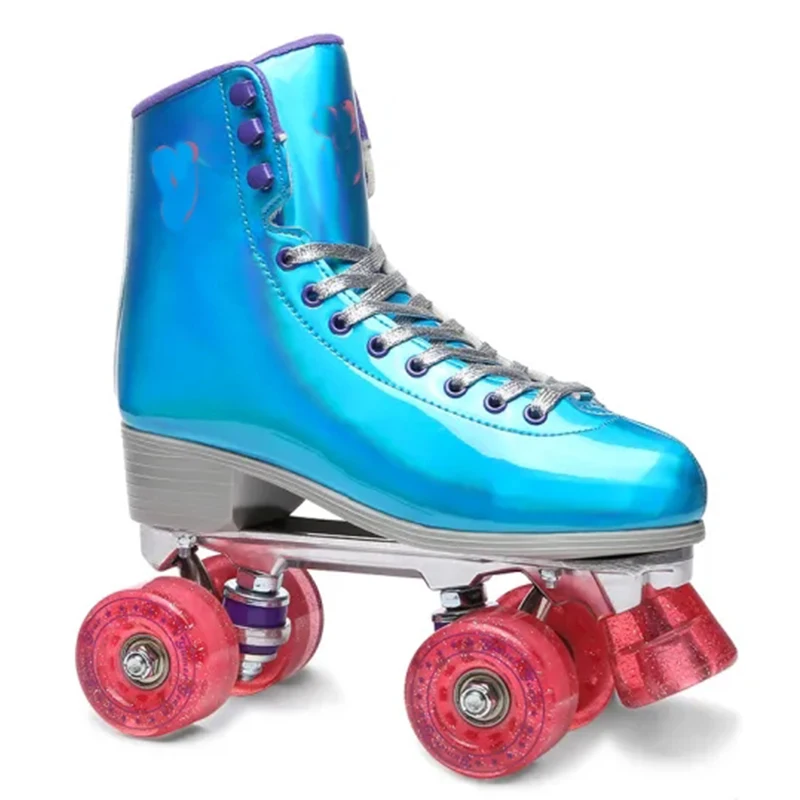 Quad roller skates with PU wheels
