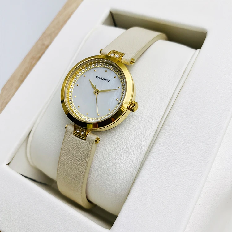 Japan movement quartz watch woman luxury odm oem manufacturer stainless steel female watch producer