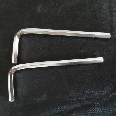 Factory in Stock Flat Head Single Short Nickel Hexagon Socket Flat Head Standard Short Nickel Plated Short Flat Allen Wrench