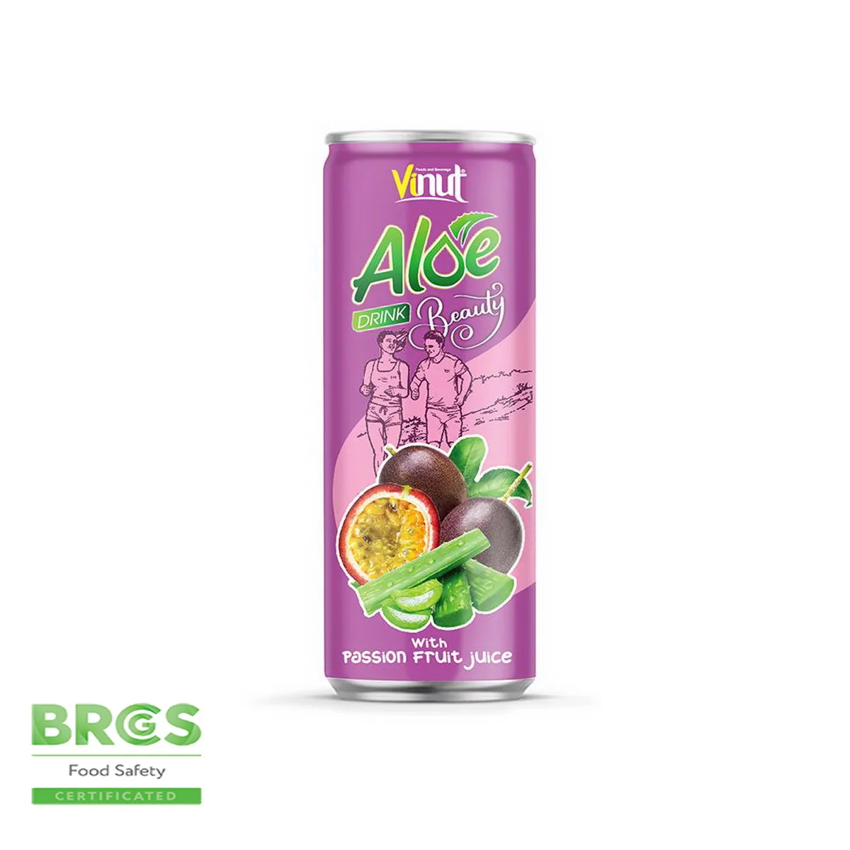 250ml VINUT Beauty Aloe vera drink with Passion fruit juice