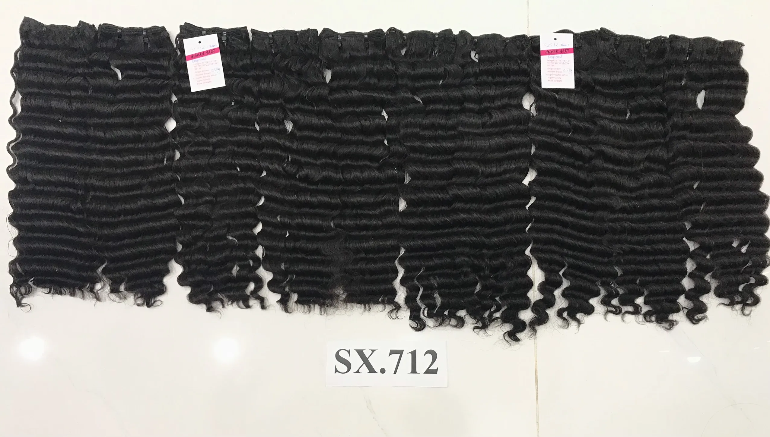 Поддержка малого бизнеса! Оптовая цена лучшего качества! Глубокие кудрявые накладные волосы необработанные лучший поставщик во Вьетнаме