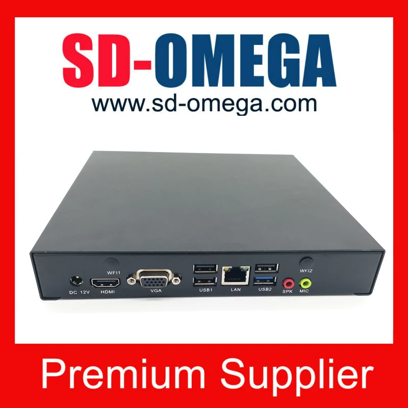 Маленький безвентиляторный Win8 Linux Ubuntu J1900/I3/I5/I7 Мини ПК