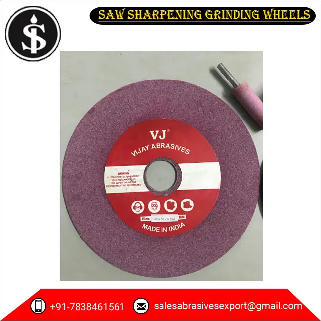 Silicon Carbide And Aluminium Oxide Material Made Abrasive Saw Sharpening Grinding Wheels