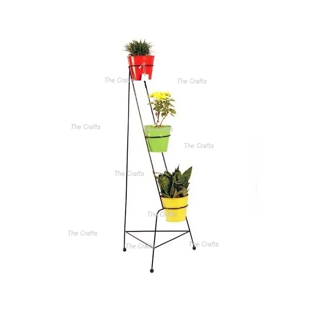 Modern Design Iron Black Color Planter Stand Planter Rack For Garden Decoration At Competitive Prices