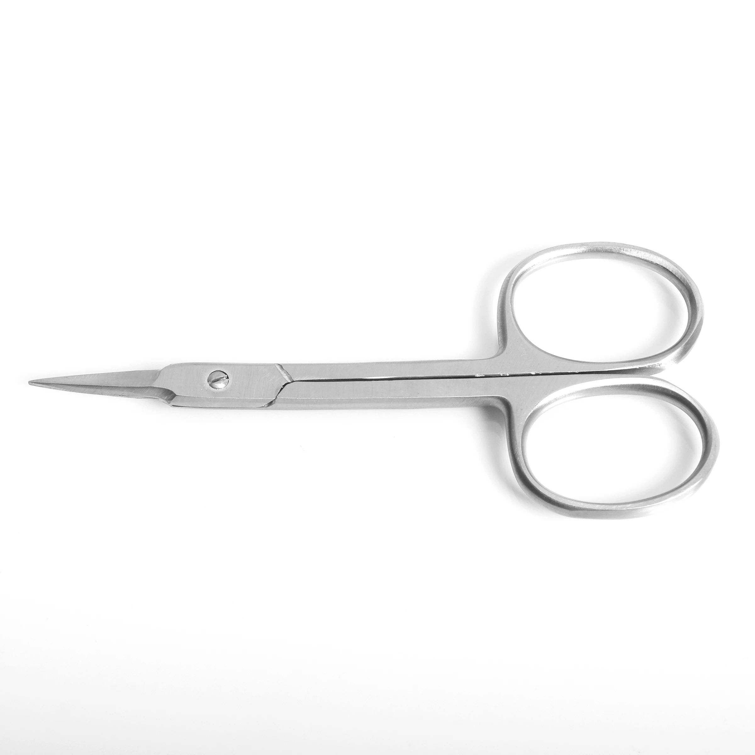Fine Arrow Point Scissors Straight Scissors Cuticle Multipurpose Manicure Scissors Stainless Steel Custom Logo Powder