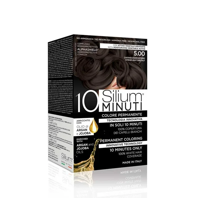 Made in Italy hight quality 10 minutes ammonia free intense light chestnut permanent hair dye cream color kit