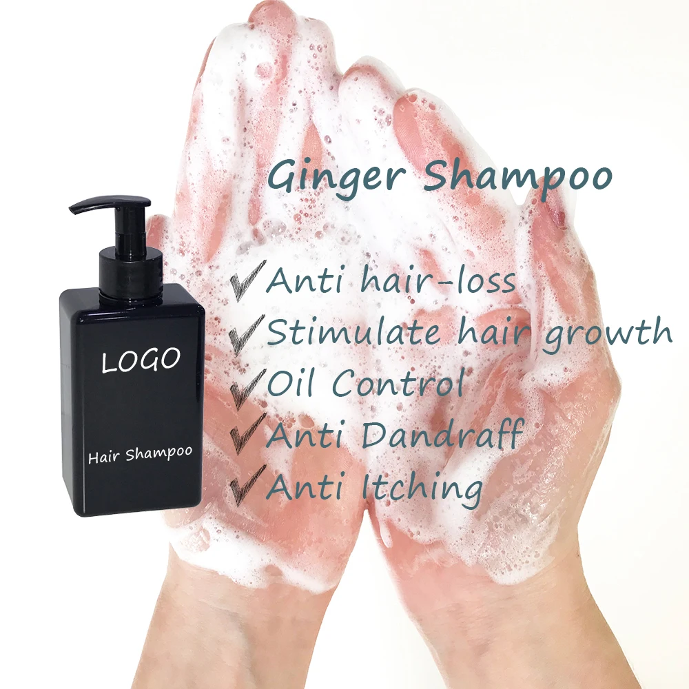 Лучшая цена натуральные ингредиенты имбирный шампунь против выпадения волос органический