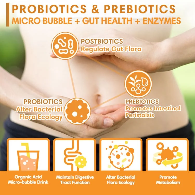 OEM ODM Grapefruit Vitamin C probiotics digestive immune booster slimming tea instant kombucha powder