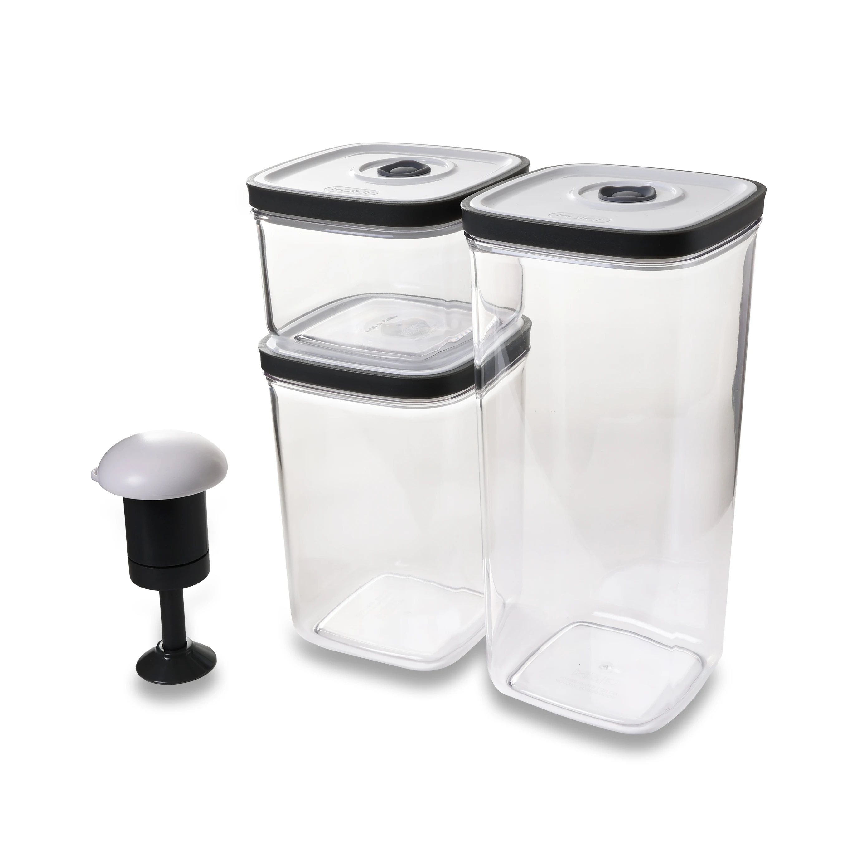 Stackable Airtight Storage Containers With Vacuum Pump For Food Container By Con-Tact