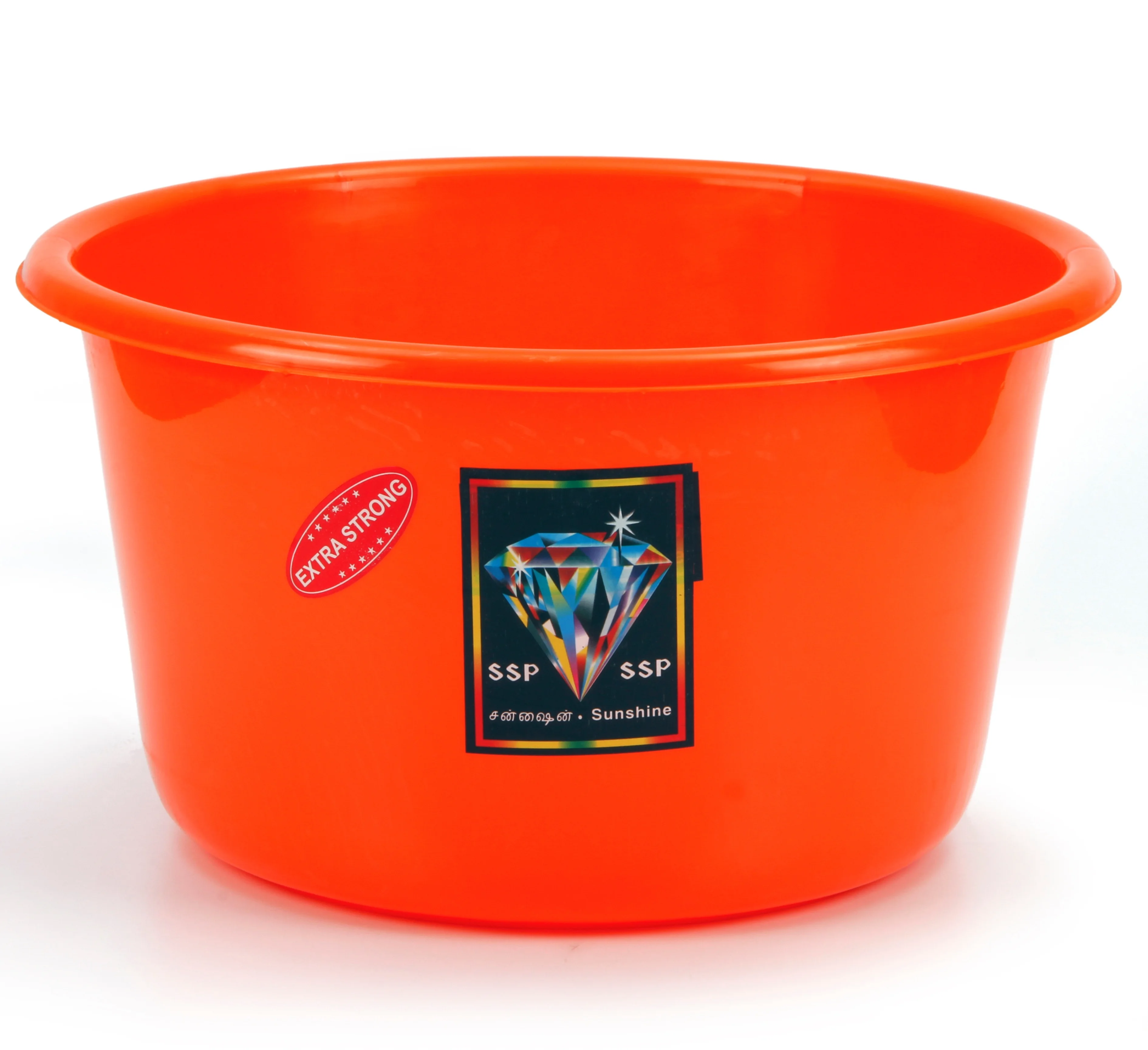 Durable plastic heavy duty  plastic storage small tubs 12 liters capacity in multi colors