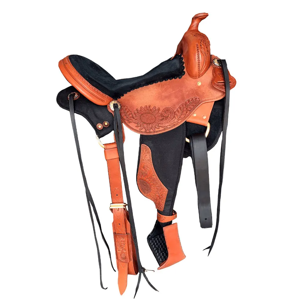 High Quality New Design 100% Leather Horse Saddle at Low Price
