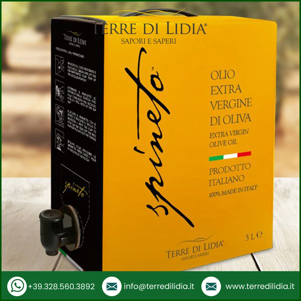 Organic 100% Italian Extra Virgin Olive Oil Bag in box Spineto 3 L Supplier