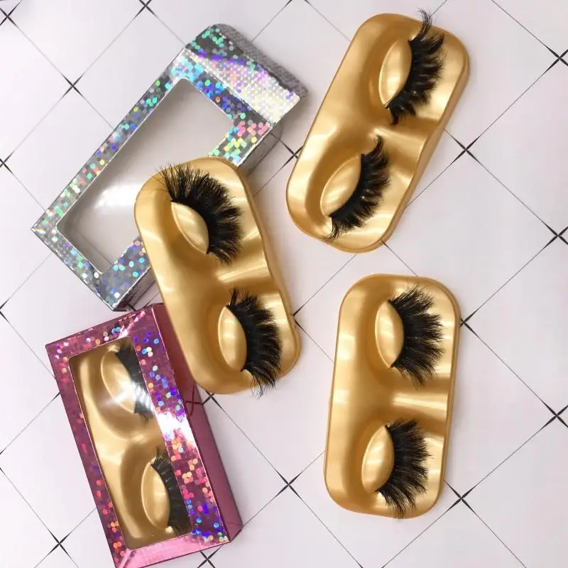 Натуральные розовые, розовые, красные, белые, Арбузные, красные, бирюзовые, 25 мм норковые ресницы HolderTray