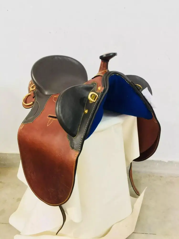 Heavy quality Leather Western Saddle Hand Carved Genuine Leather Western saddle
