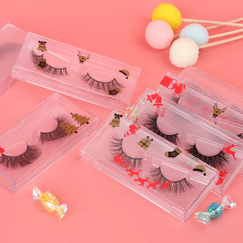 SY shuying Cheap Strip Eyelash Package Plastic Lashwholesale Vendor Glam Synthetic Fibre Eyelashes Handmade Cruelty Free