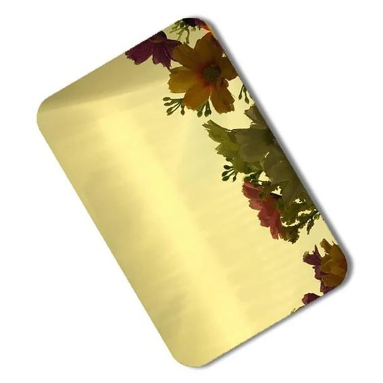 
Luxury Hairline Champagne Gold Color 304 Stainless Steel Sheet Elevator Decorative Sheet 