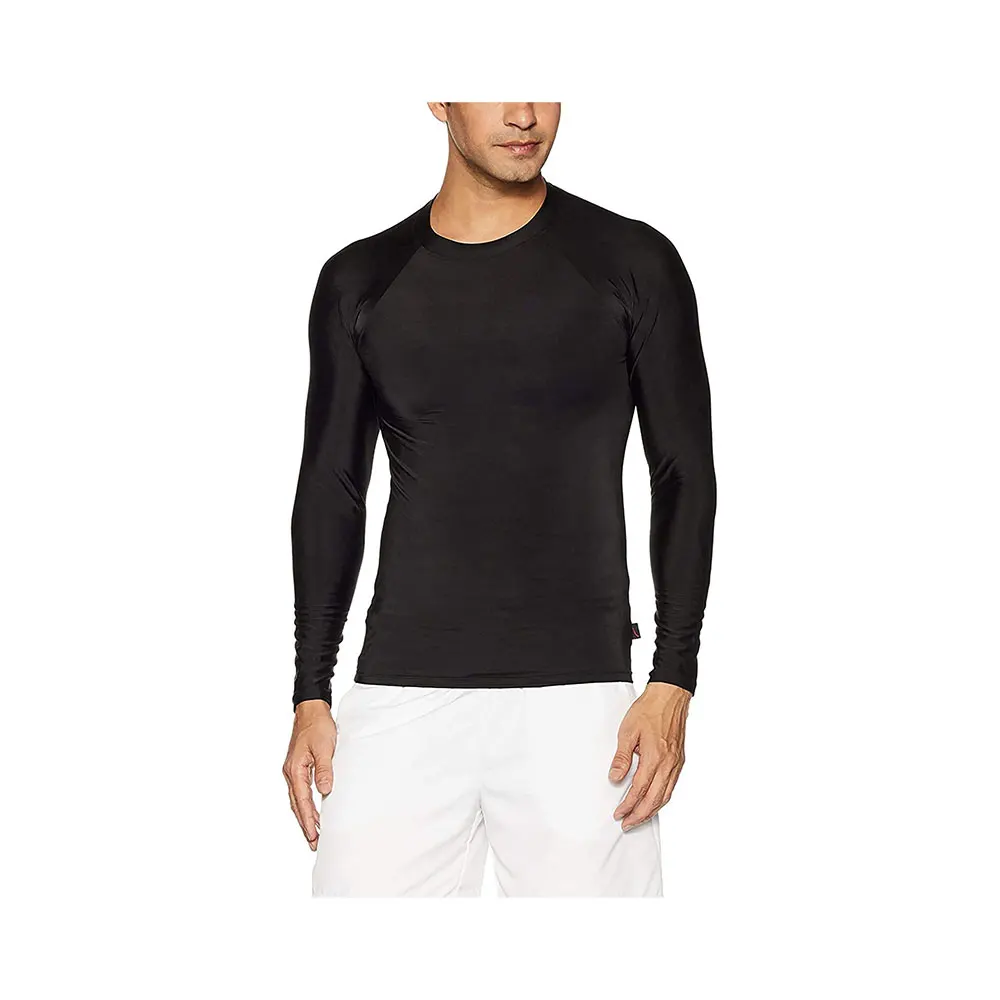 Мужская компрессионная рубашка с длинным рукавом дышащая для плавания