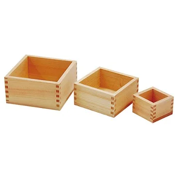 Japanese cypress wooden sake bowl for Japanese sake Square cups Square plastic dessert cup