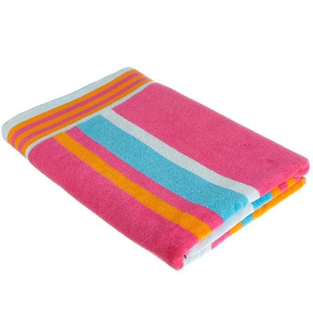 Красные белые и черные полосы многофункциональные 100% органические хлопковые полотенца сертификат оптовая продажа высокое качество в наличии пляжные